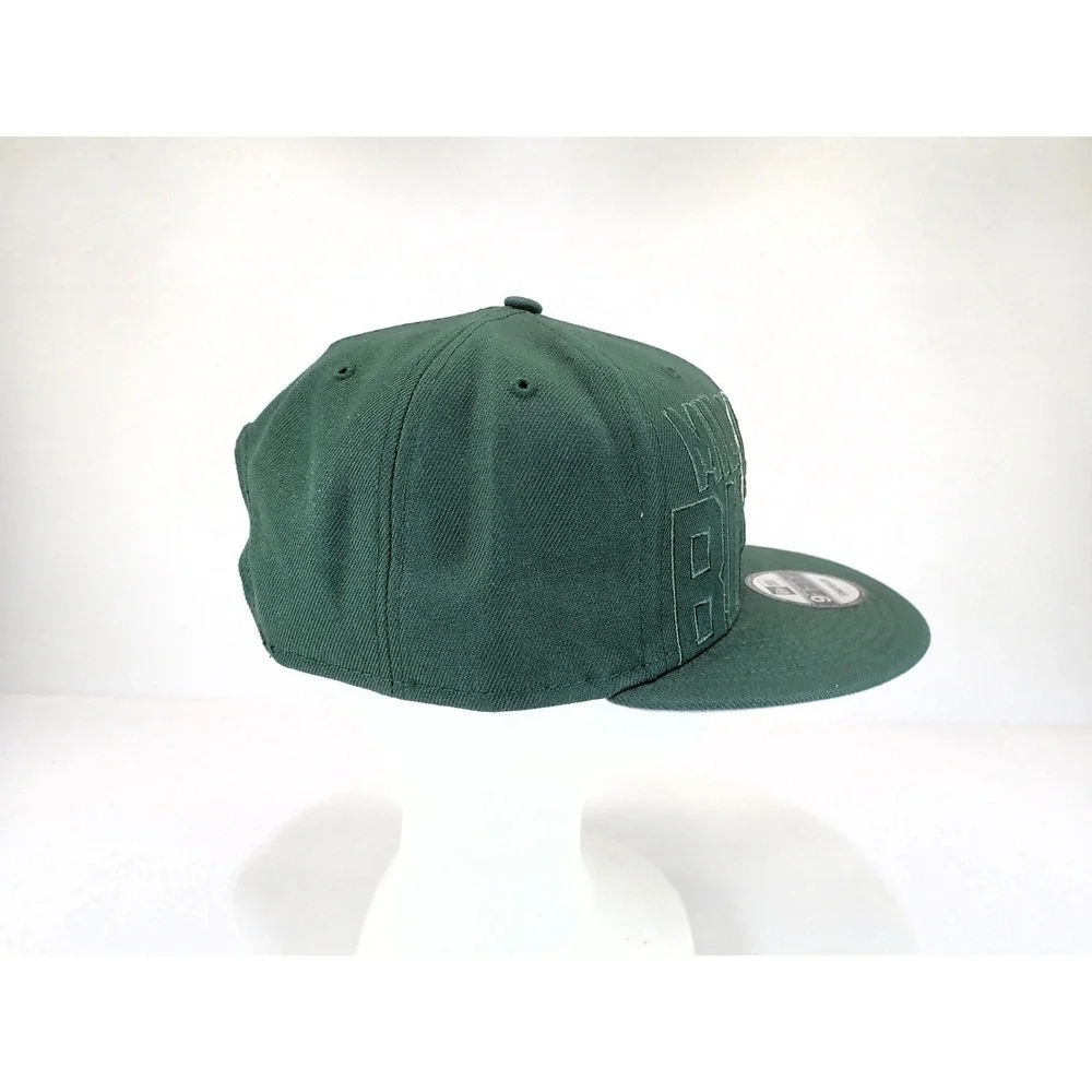 New‎ Era 9FIFTY Milwaukee Bucks NBA Draft Snapback Hat Green Flat Bill